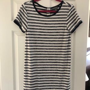 Stitch Fix: Market & Spruce T-Shirt Dress (Size Small), Color: Blue & White